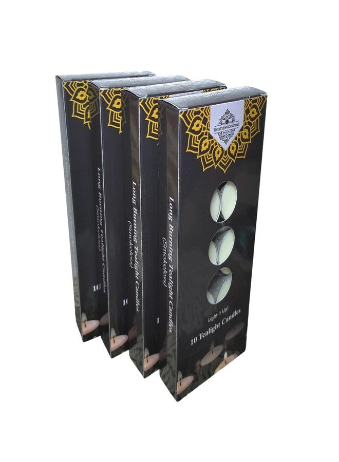 ThirteenKcanddle Refined Wax Tea Light Candles Tealight Long Burning 7 Hours Pack of 13, 130 Pcs Unscented White (130) - Image 1