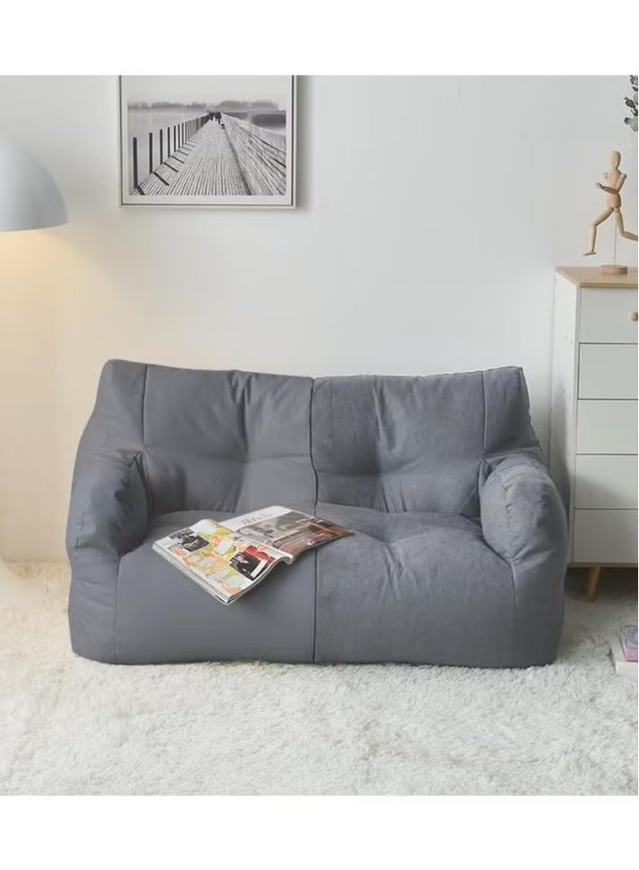 وسادة فاصولياء، خفيفة الوزن، مقعد لاثنين، كيس فاصولياء، كبير جداً، أريكة فاصولياء، تخفيف التعب، وسادة أريكة، قابلة للإزالة، قابلة للغسل، يمكن استخدامها كمسند ذراع من الجانبين، أريكة زاوية، أريكة بتصميم رقعة، أريكة صغيرة يمكنك الاستلقاء عليها والنوم في الشرفة، أريكة ناعمة. - Image 1