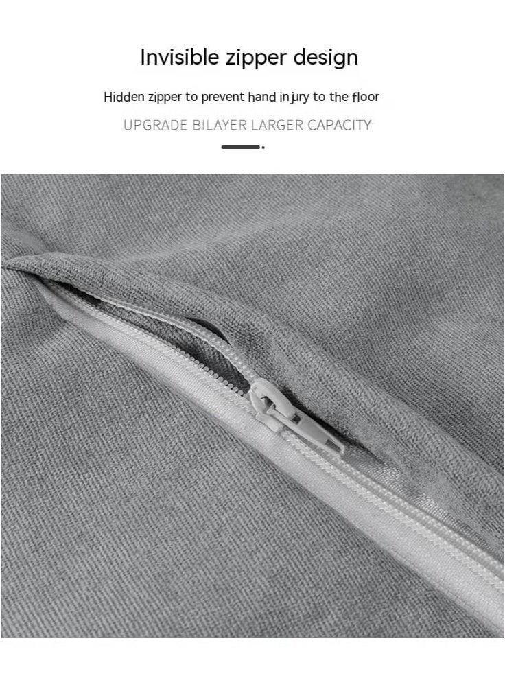 وسادة فاصولياء، خفيفة الوزن، مقعد لاثنين، كيس فاصولياء، كبير جداً، أريكة فاصولياء، تخفيف التعب، وسادة أريكة، قابلة للإزالة، قابلة للغسل، يمكن استخدامها كمسند ذراع من الجانبين، أريكة زاوية، أريكة بتصميم رقعة، أريكة صغيرة يمكنك الاستلقاء عليها والنوم في الشرفة، أريكة ناعمة. - Image 5