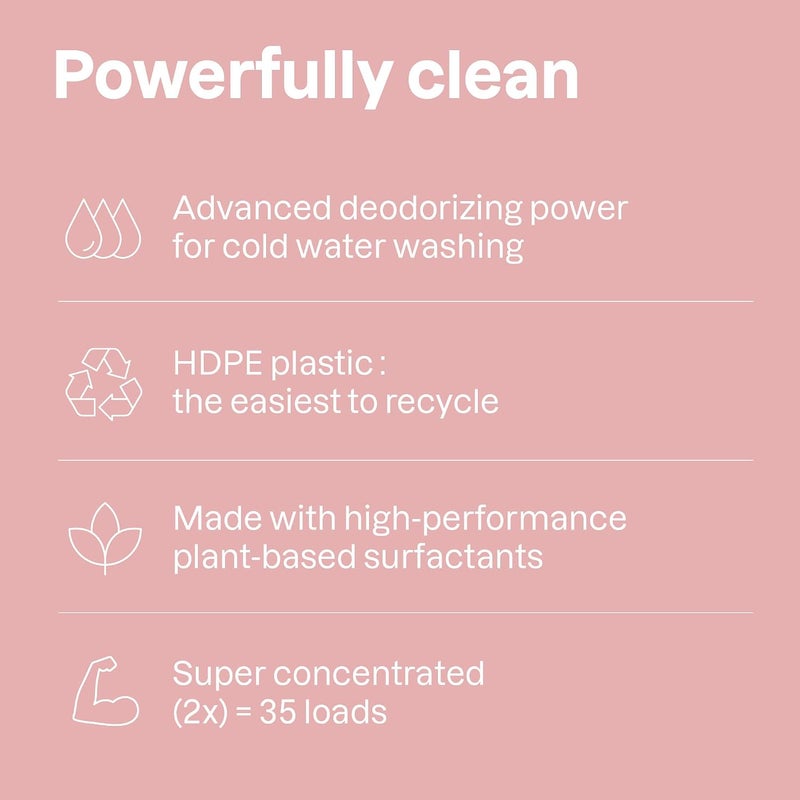 ATTITUDE Laundry Detergent, Natural & Hypoallergenic, Soothing Chamomile, 35 Loads, 1.05 L - Image 3