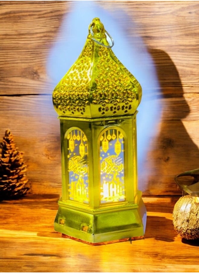 Ramadan Decorative LED Light Lanterns Gold Color Light
