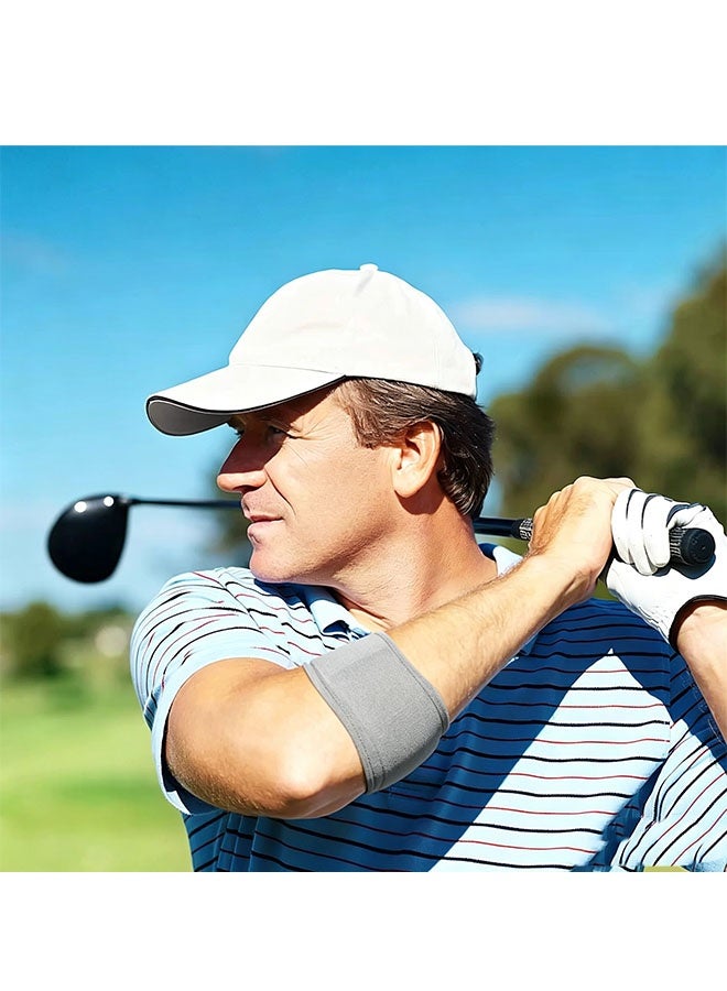 Happy D 2pcs Tennis Elbow Braces for Tendonitis and Tennis Elbow, Tennis Golfers Elbow Support Arm Band Pain Relief, Neoprene Wraps Tennis Elbow Support Band Relief，Suitable for men and women - Image 2
