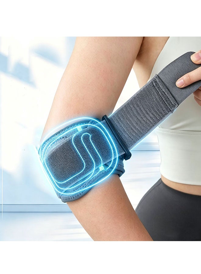 Happy D 2pcs Tennis Elbow Braces for Tendonitis and Tennis Elbow, Tennis Golfers Elbow Support Arm Band Pain Relief, Neoprene Wraps Tennis Elbow Support Band Relief，Suitable for men and women - Image 3