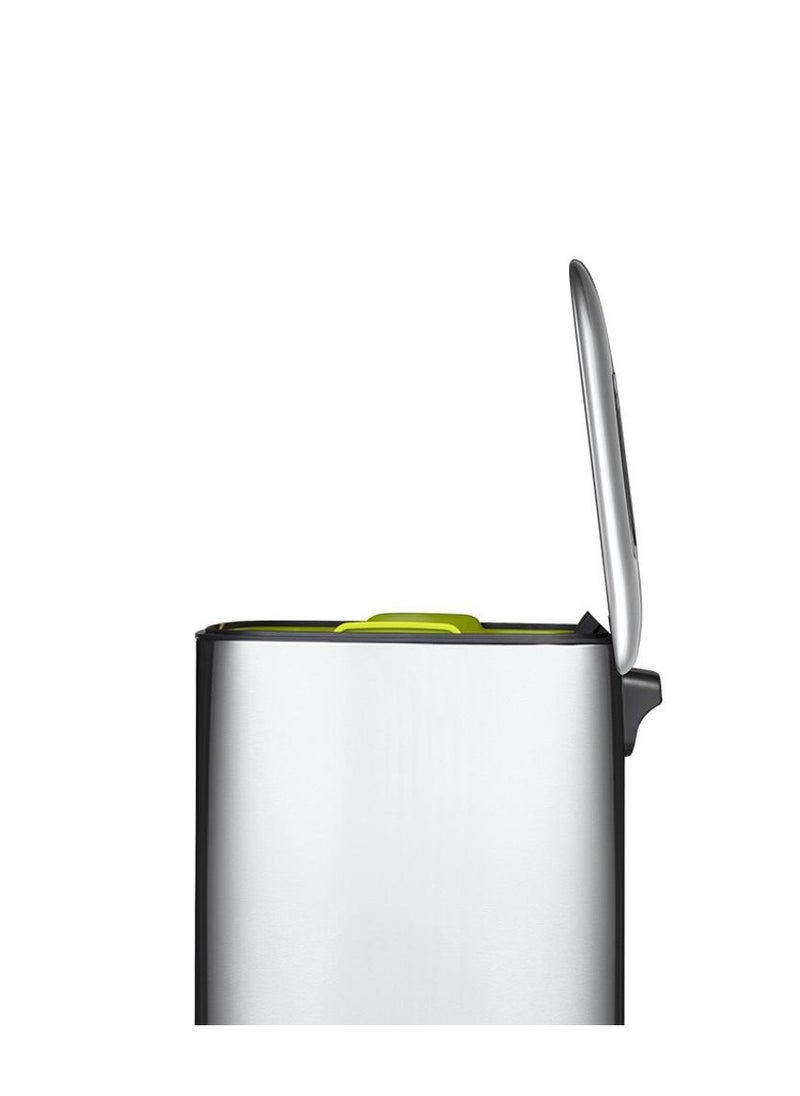 EKO - REGENT SERIES | Pedal Trash & Garbage Bin | Brushed Stainless Steel | Soft-Close Lid | Fingerprint-Resistant | Ideal for Bathrooms and Small Space - 20 Liters - Image 1