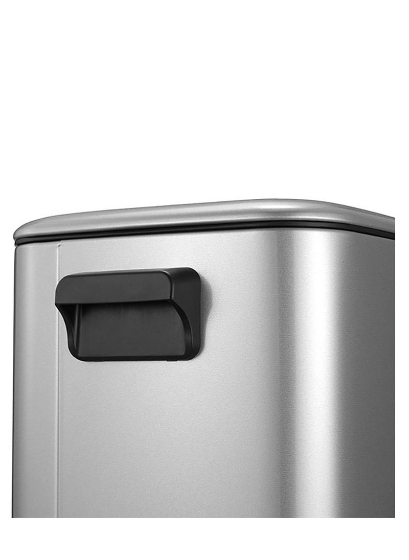 EKO - REGENT SERIES | Pedal Trash & Garbage Bin | Brushed Stainless Steel | Soft-Close Lid | Fingerprint-Resistant | Ideal for Bathrooms and Small Space - 20 Liters - Image 1