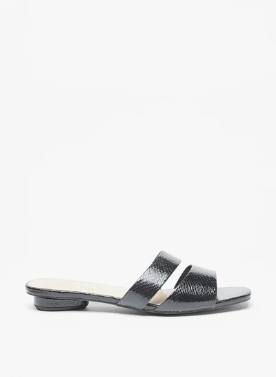 Flora Bella By Shoexpress Women's Textured Slip-On Flat Sandals