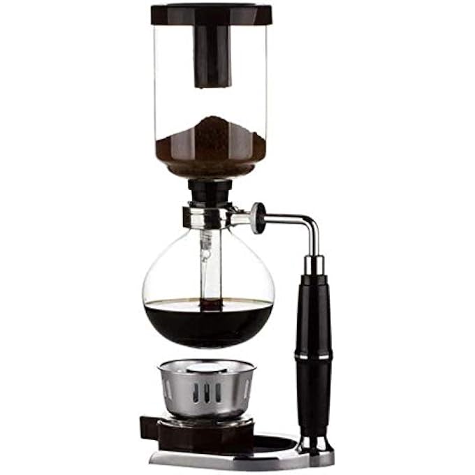 NicoSeeWonder Home Style Siphon Coffee Maker Tea Siphon Pot Vacuum Coffeemaker Glass Type Coffee Machine Filter - Image 1