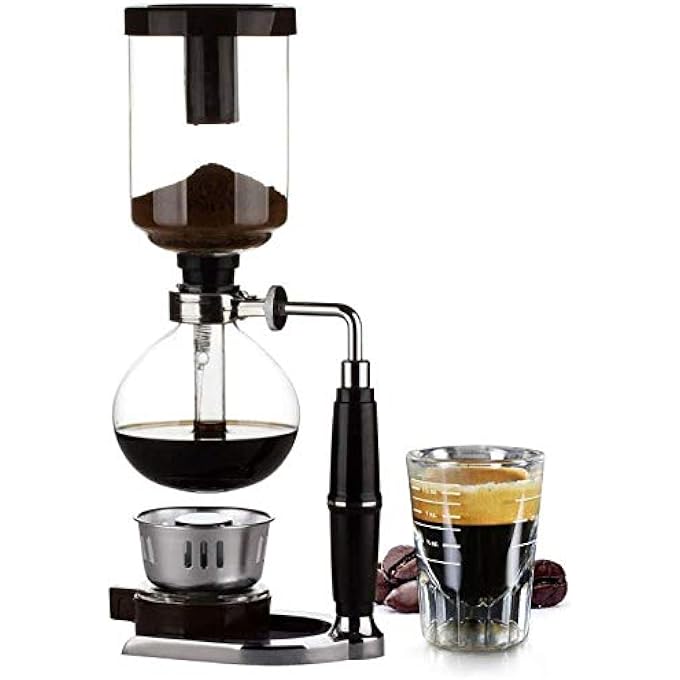 NicoSeeWonder Home Style Siphon Coffee Maker Tea Siphon Pot Vacuum Coffeemaker Glass Type Coffee Machine Filter - Image 2