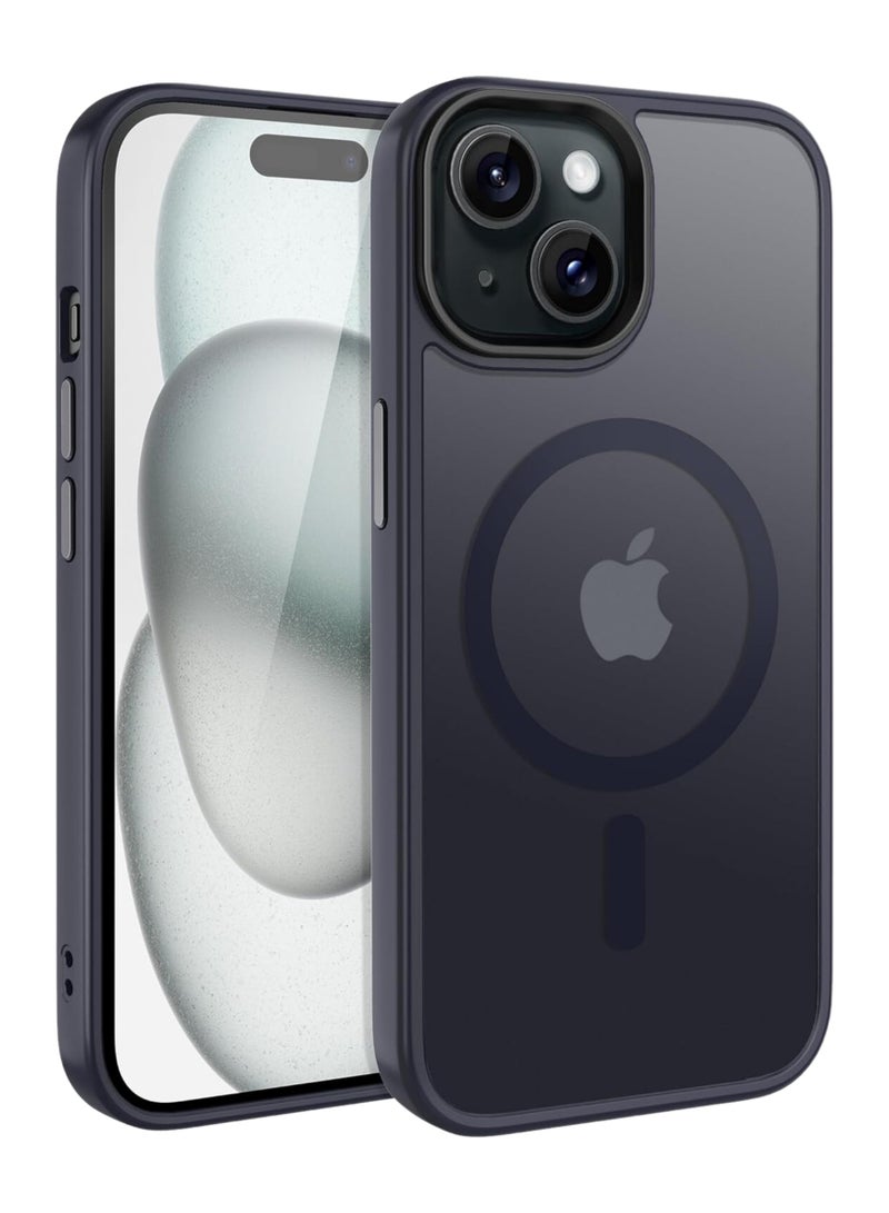 XLogix FrostX for iPhone 15 Case, Frosted Blue - Slim Protective Cover with MagSafe Compatibility | Shockproof & Scratch-Resistant Design, FrostX Series - Image 1