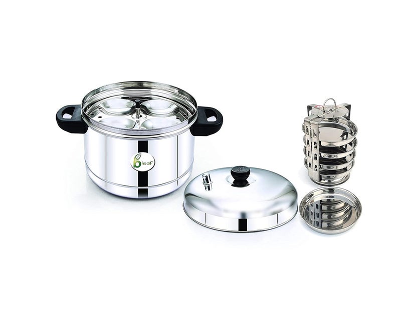 BLeaf Stainless SteelIdli cooker Induction Standard with Regular Idli StandIdli Plates 6 Plates 24 Idlis BV IC6RIS5TIS - Image 2