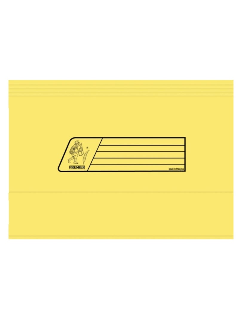 Premier 12-Piece Square Cut File Folder Yellow - Image 2