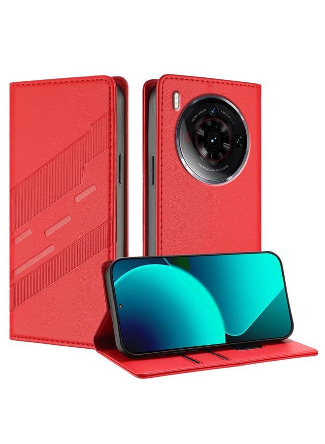 The Bros Case For ZTE nubia Z50S Pro Embossed Multi-functional Wallet Retro Leather Phone Case