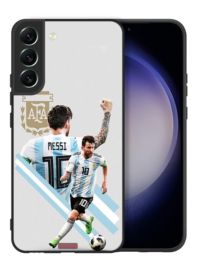 Tolwak Samsung Galaxy S22 Plus 5G Protective Case Cover Leo Messi Art - Image 2