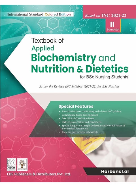 Textbook of Applied Biochemistry and Nutrition & Dietetics for BSc Nursing (Based on INC 2021-22 Syllabus)