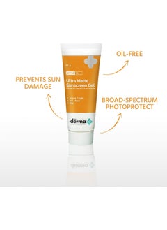 The Derma Co. Ultra Matte Sunscreen Gel With SPF 60 PA+++ 50g - pzsku/Z62488A33EFF09BBBA380Z/45/_/1723185096/324dbf94-9c8f-4f25-9c35-0e48a828d086