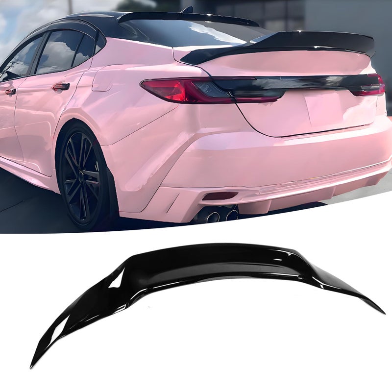 NEESPOC Rear Trunk Spoiler Wing ABS Fit for Toyota Camry 2025 2026 R Style LE/SE/XLE/XSE/Hybrid Duckbill High Kick Decklid Lip Exterior Accessories(Gloss Black) - Image 1