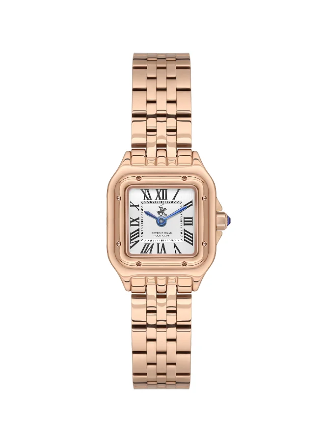 BEVERLY HILLS POLO CLUB Polo Club Women's Watch, Analog Display and Metal Strap - BP3600C.430, Rose Gold