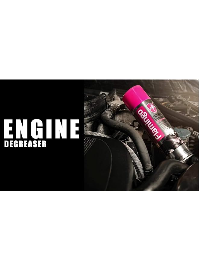 Flamingo Engine Degreaser, Engine Care, Engine Cleaner, Engine Foam, F008, 650Ml, Engine Cleaner, Engine Wash, Engine Polish - Image 2
