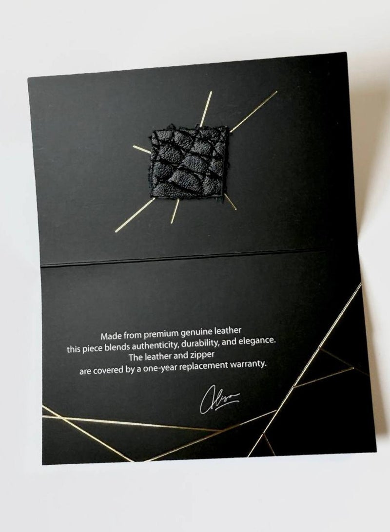 celora Convertible CrocTextured Leather Clutch  Crossbody Bag - Image 5