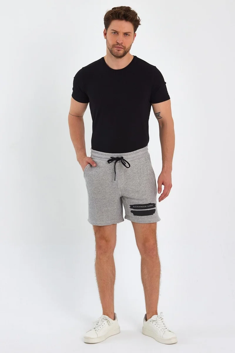 الكسندرجاردي Alexander Gardi Printed Shorts with Tie Waist (E23-0018)
