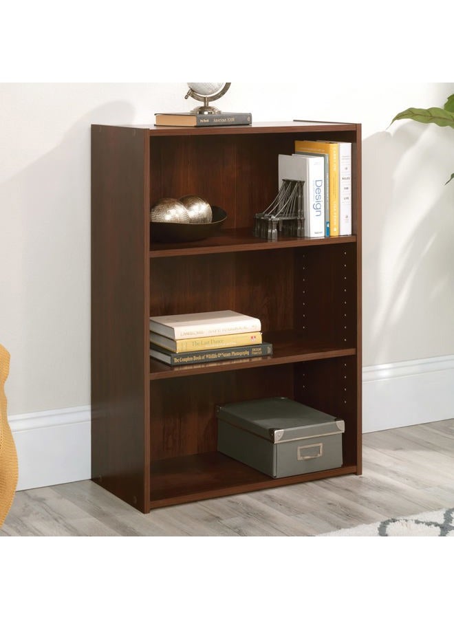 SAUDER Beginnings 3-Shelf Bookcase, Bookshelf with Adjustable Storage Shelves, in Brook Cherry - Image 2