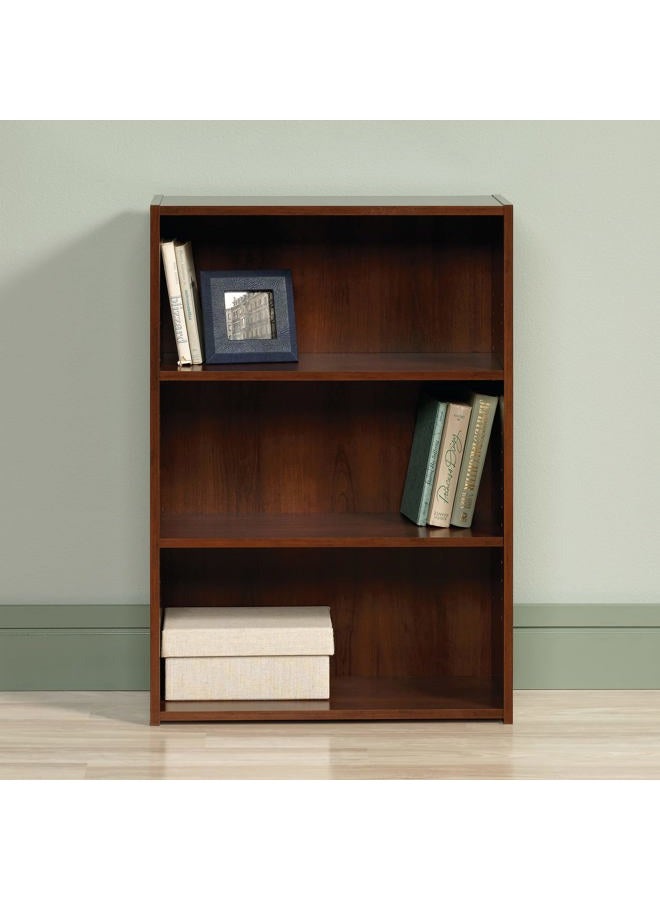SAUDER Beginnings 3-Shelf Bookcase, Bookshelf with Adjustable Storage Shelves, in Brook Cherry - Image 3