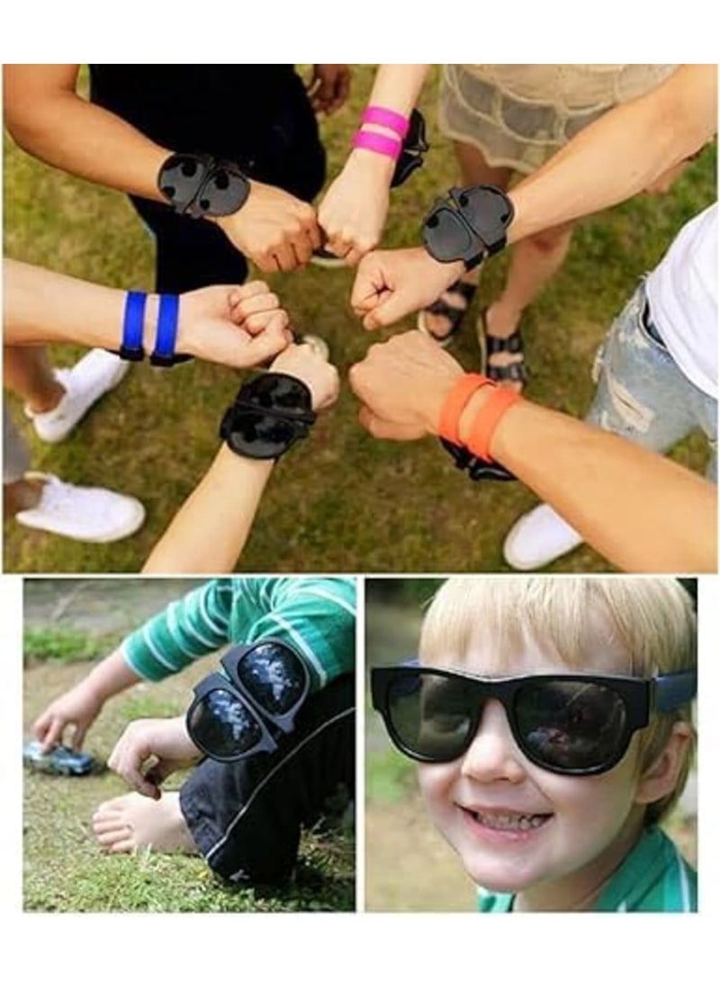 Barakah Folding Sunglasses with Slap Bracelet Arms, Polarized Sport Sunglasses with UV 400 Protection, Ideal for Driving, Fishing, Cycling, Running, Snap to Wrist or Bag - Image 5