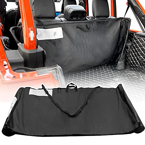 Kujunpao Soft Top Window Storage Bag Fit for Jeep Wrangler Accessories JL JLU JK JKU Sports Sahara Freedom Rubicon 2/4 Door - Image 1