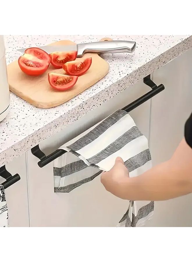 Stainless Steel Kitchen Towel Hook White Rustproof Modern Design Easy Install - Image 2