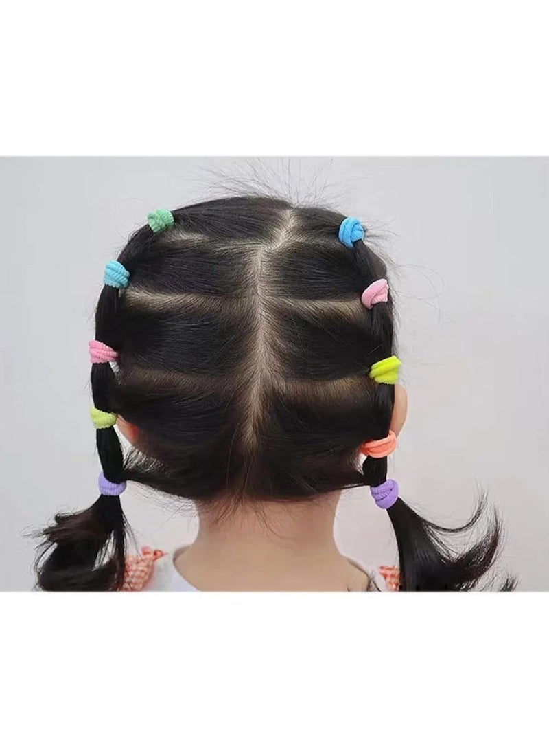 Jagravo 400 pcs Elastic Hair Ties for Women and Girls, Soft Fabric Hair Bands Strong Hold Ponytail Holders, No Damage for Long Lasting Braids Hair Rubber Bands Perfect for Medium, Thick & Thin Hair, Strong Hold Daily Wear Hair Accessories Neutral Colors with Storage Jar - Image 5