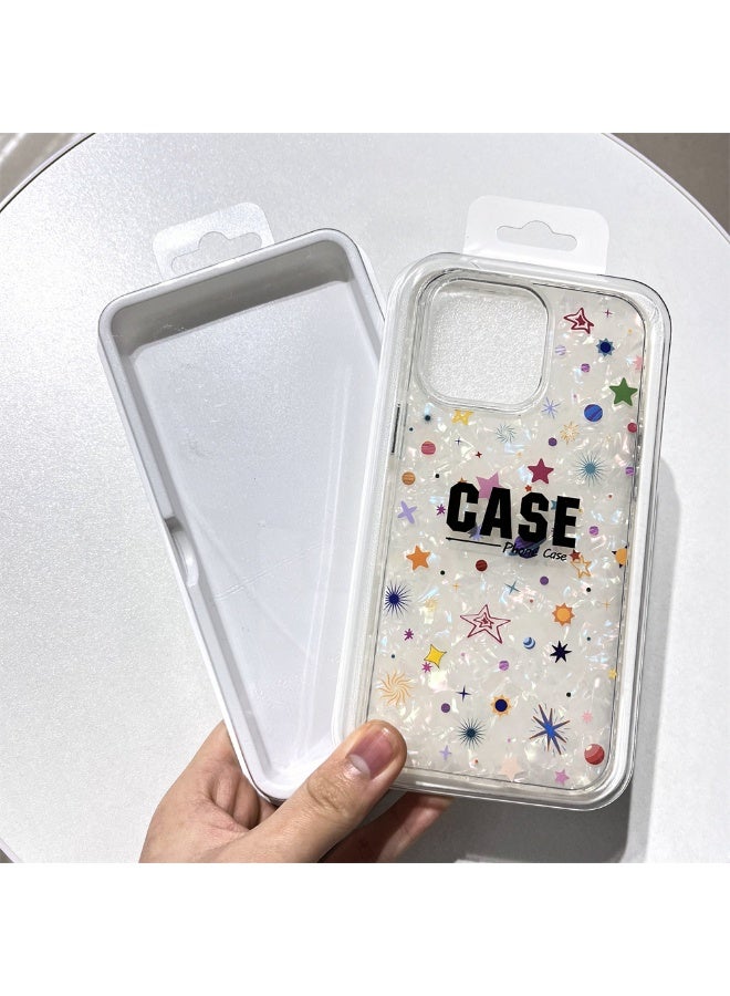 NIBEMINENT Cartoon Colorful Planet Protective TPU Case Cover For iPhone 16 Pro Max Clear - Image 1