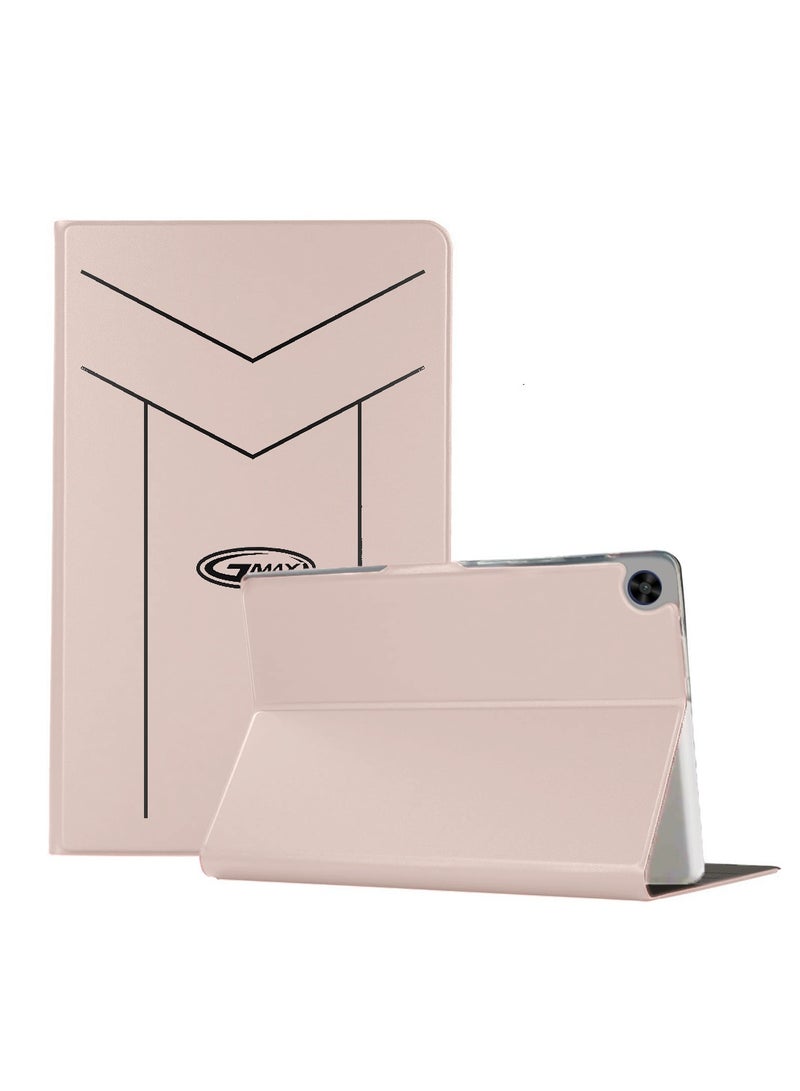 جيماكس غطاء جراب سامسونج جالاكسي تاب A11 4G 2025 (8.7 بوصة) من الجلد الصناعي GMAX بإغلاق مغناطيسي (TCFPSR) - ذهبي وردي - Image 1