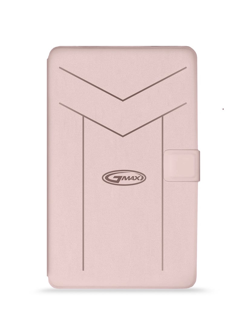 جيماكس غطاء جراب سامسونج جالاكسي تاب A11 4G 2025 (8.7 بوصة) من الجلد الصناعي GMAX بإغلاق مغناطيسي (TCFPSR) - ذهبي وردي - Image 5