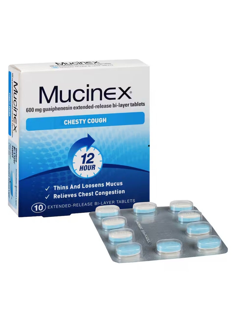Mucinex Extended Release Bi-layer Cough Relieving Tablets 20s - Image 2