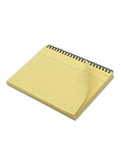 FIS FIS Ruled Record Card 180 Gsm 8X5 Inch Double Loop Spiral 50 Sheets Yellow -FSIC85-180SPYL  - Image 2