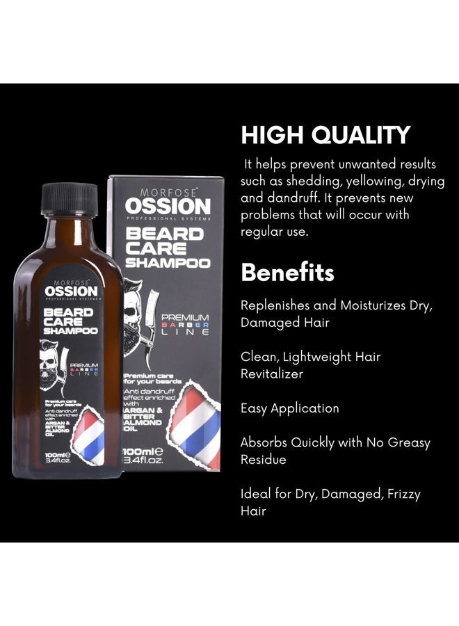 MORFOSE Ossion Beard Care Shampoo 100 ml Men's Beard Care - Image 4