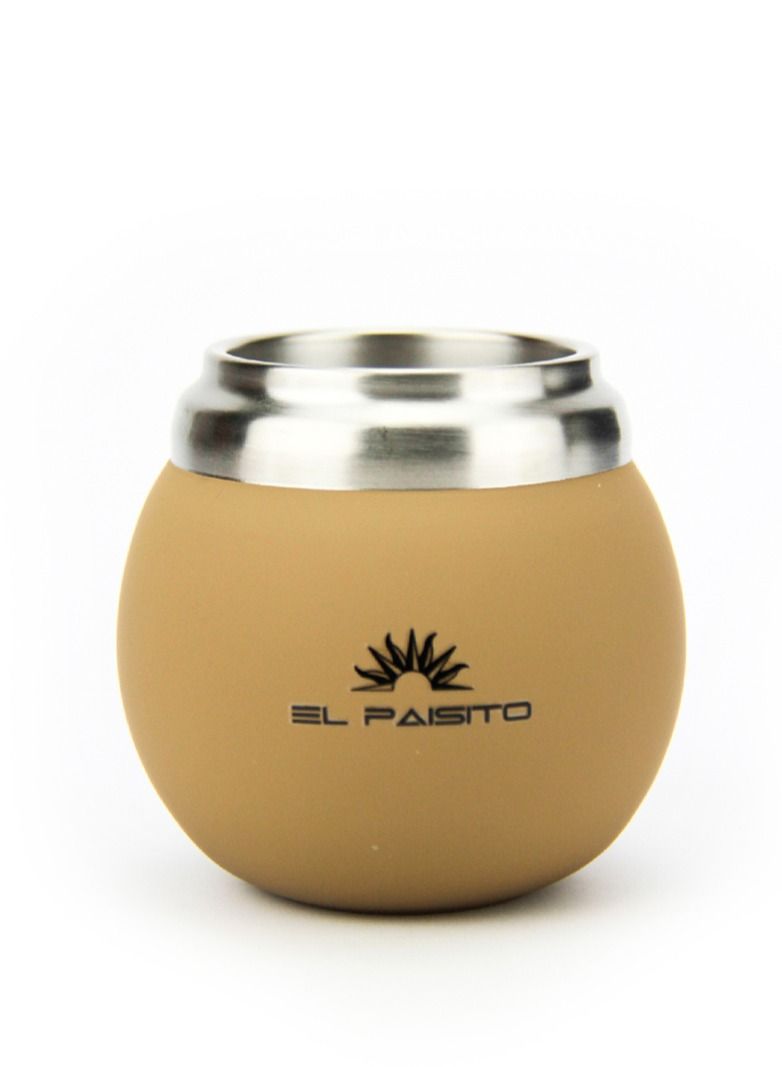 Tealand Durable Stylish Gourd Rubber Calebasse 150ml (Brown) - Image 1