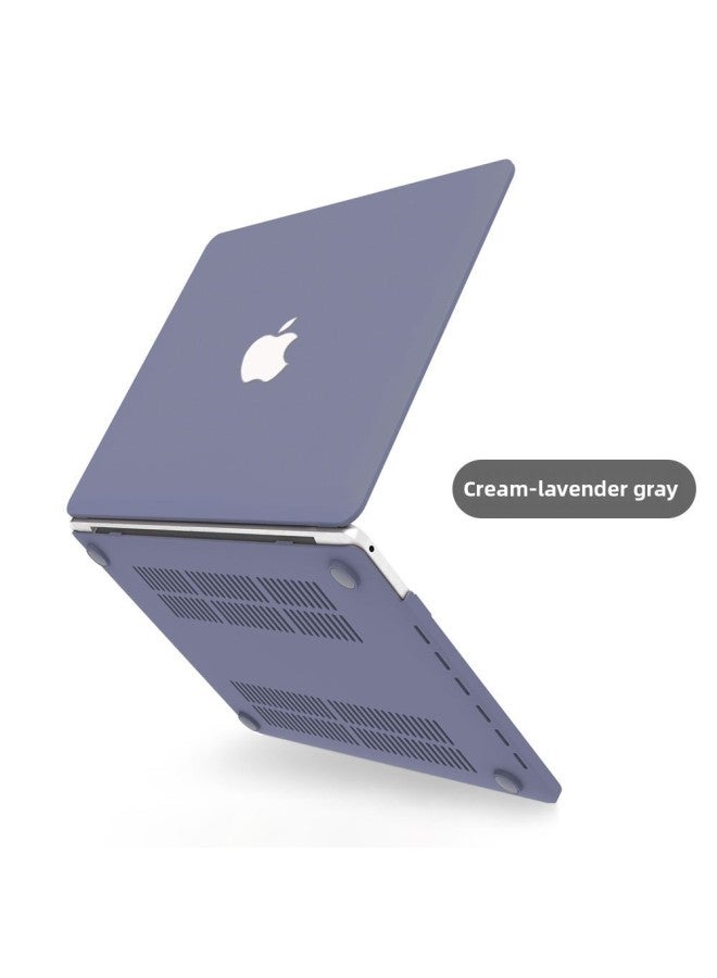 Digital Computer/macbook Protective Case Computer/macbook Protective Cover-Color:Cream-Lavender Grey-Applicable Model:Hollow 2016 Pro15(A1707/A1990) - Image 1