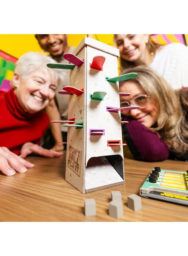 BIG POTATO Don’t Fall for It! Family Board Game - Team Party Game of Real vs Fake Answers - Avoid The Tower Drop, Remove Planks Carefully, and Dodge 11 Blocks to Win - Ages 10+ - Image 5
