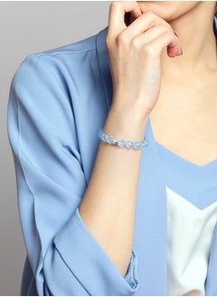 AWNL Women Bracelet with Aquamarine Gemstone Gift for Wife Girlfriend Mother  - Image 1