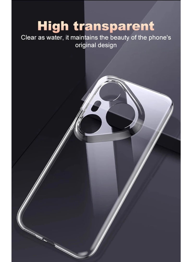 Case for Huawei Pura 80 Ultra 5G Case, Soft TPU Clear Back Cover Shockproof Bumper Anti-Fingerprints Full-Body Protective Case Cover for Pura 80 Ultra - Image 3