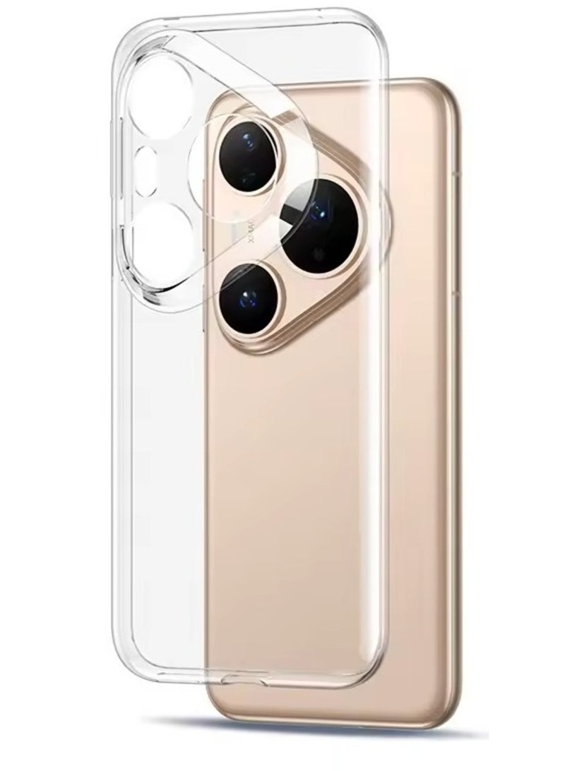 Case for Huawei Pura 80 Ultra 5G Case, Soft TPU Clear Back Cover Shockproof Bumper Anti-Fingerprints Full-Body Protective Case Cover for Pura 80 Ultra - Image 1