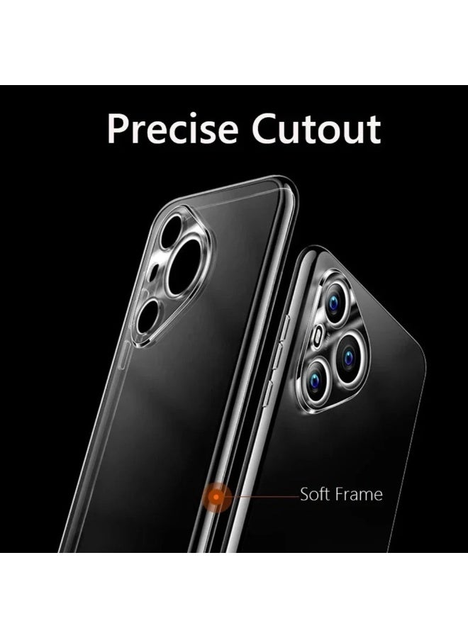 Case for Huawei Pura 80 Ultra 5G Case, Soft TPU Clear Back Cover Shockproof Bumper Anti-Fingerprints Full-Body Protective Case Cover for Pura 80 Ultra - Image 4