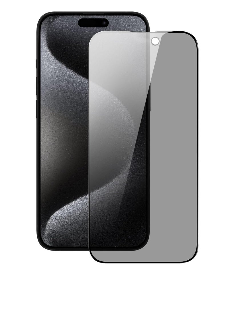 Iphone 15 Plus Privacy Glass Screen Protector, 9H Hardness [Anti Scratch] [Anti-Fingerprint] [Case Friendly]Bubble Free Anti-spy Tempered Glass Film for Iphone 15 Plus 5G 2023