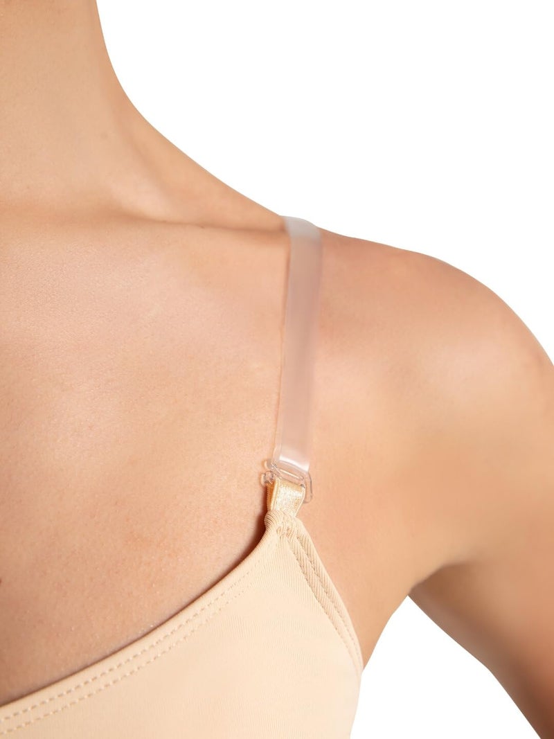 Capezio Camisole Leotard w/BraTek - Size Medium, Nude - Image 2