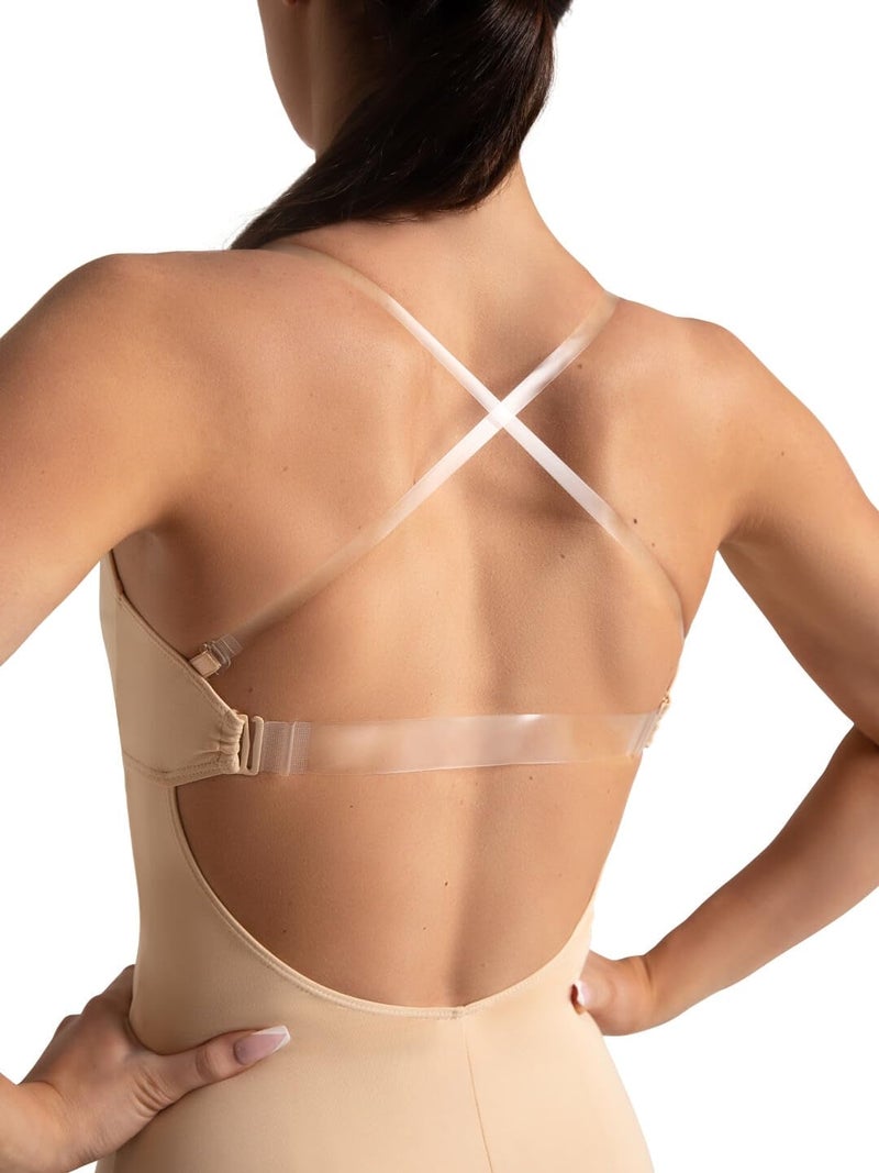Capezio Camisole Leotard w/BraTek - Size Medium, Nude - Image 4