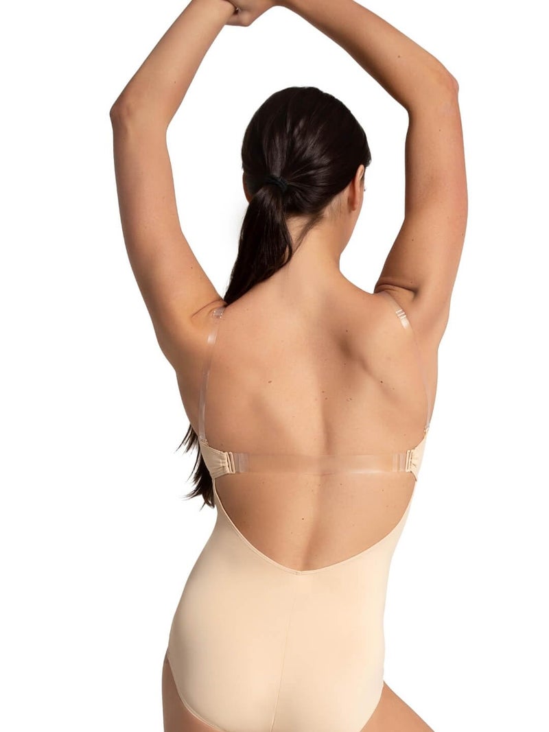 Capezio Camisole Leotard w/BraTek - Size Medium, Nude - Image 5
