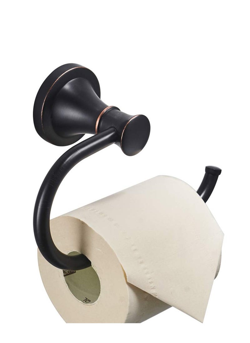 MIXDE - Oil Rubbed Bronze Toilet Tissue Paper Holder Oil Rubbed Bronze Bathroom Accessories Toilet roll Paper Hanger, Wall Mounted, Rustproof - Image 1