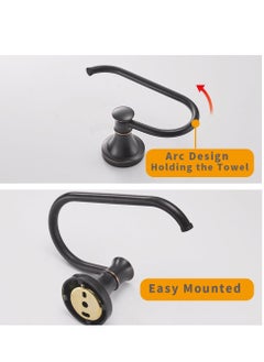 MIXDE Oil Rubbed Bronze Toilet Tissue Paper Holder Oil Rubbed Bronze Bathroom Accessories Toilet roll Paper Hanger, Wall Mounted, Rustproof  - Image 3