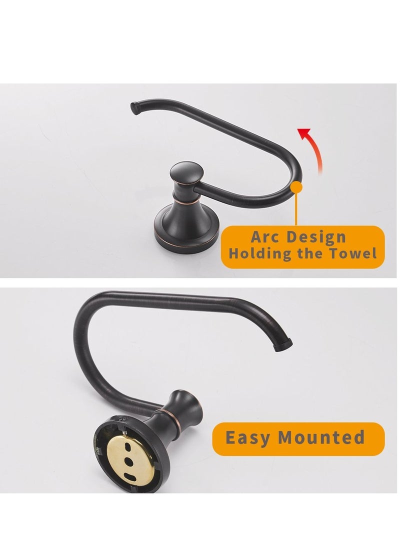 MIXDE - Oil Rubbed Bronze Toilet Tissue Paper Holder Oil Rubbed Bronze Bathroom Accessories Toilet roll Paper Hanger, Wall Mounted, Rustproof - Image 1